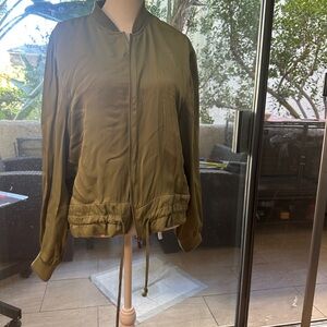 Olive Green Bomber Jacket